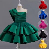 Girls Dresses Holiday Party Ball Gown Dress Halloween Costume Irregular Skirts Sleeveless Printed Princess Dresses