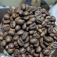 Roasted Robusta coffee beans