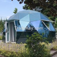 aluminum tent glass dome tent glamping tent waterproof with bathroom