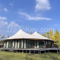 Big Insulated Luxury Glamping Glass Wall house Tent