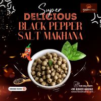 100% Natural Premium Black Paper Salted Makhana | Foodnutra