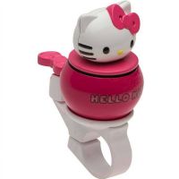 Bell Hello Kitty 3D Safety Bell, White and Pink