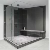 High Quality shower doors tempered glass Interior Partition door glass for bathroom From China