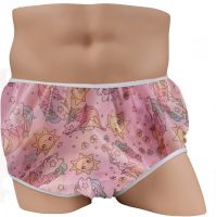 Adult Baby Abdl Pvc Diaper Incontinence Pink Nighttime Adult Overnight Waterproof Dl Night Diaper Cover