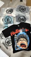 Wholesale Custom Fashion Men S Blank Black Cotton Hell T Shirt Oversize Tee T-Shirt