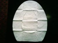 Disposable toilet seat cover  unfold