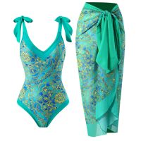 Women Bikini Set Push Up Floral Printed Ruffle Bikinis Strappy Bandage Swimwear Bathing Suit