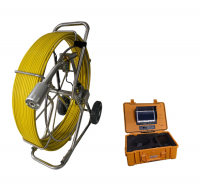 Portable HDMI Fiberglass Sewer Drain Cam Pipeline Push Rod Inspection Skid Video Camera From China