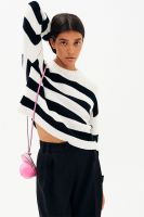 Knitted  Black And White Sweater