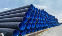 HDPE double wall corrugated pipe