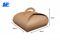 Luxus Export: Craft Handle Cake Box (10*10*5) - 1 KG
