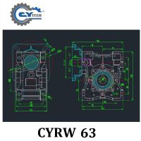 CHENYUE High Torque Gear Box Worm NMRW063 CY Series Gearboxes Ã¢ï¿½ï¿½ Input 14/19/22/24mm, Output 25mm, Speed Ratio 5:1Ã¢ï¿½ï¿½100:1, Maintenance-Free Sup