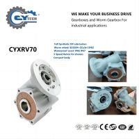 CHENYUE Special Speed Reducer Waterproof Worm Gearbox CYXRV70 Input 19 Output 30mm Ratio10:1-30:1 for Automatic Car Washing