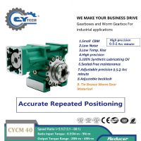 CHENYUE Adjustable Backlash 0.5-2 Arc Minute Worm Gearbox CYCM63 Input shaft 14/19/20/22/24 Output 30 Speed Ratio from 5:1 to 80:1 Free Maintenance