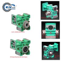 CHENYUE Repeated Positioning Worm Gearbox CYCM40 Servo Gear Box Worm Gearboxes – Input Shaft 14/11/19mm, Output 20mm, Speed Ratio 5:1–80:1, Free Maintenance