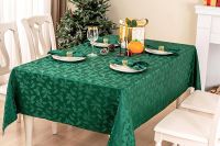 Green Christmas Tablecloth