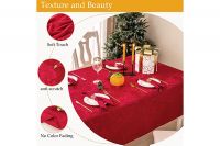 Red Christmas Tablecloth