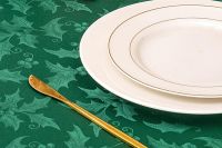 Green Christmas Tablecloth