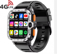 Kgp 4g Sim Card Android Smartwatch 5g Gps Wifi S8 Ultra S9 Dual Camera Hombre 2024 Women Men Fashion Black Pgd Smart Watch