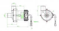 24V automobile Cooling Pump water pumps electronic water pump for electric bus and new Energy Vehicl