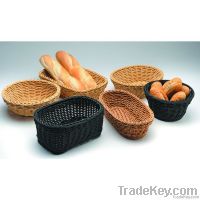 washable poly rattan serving baskets