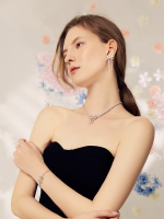 Fashion Jewelry Bow Cubic Zirconia 925 Sterling Silver Adjustable Bracelets for Wife Women Girls Mom Anniversary Birthday Gift From China