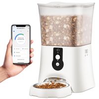 Smart Pet Feeder 5L Wifi Mobile Phone App Remote Control Microchip Automatic Pet Feeder Dog Food Container For Dog Cat