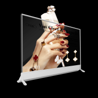 CEOLED Display RK-O55-ZTP2-Y 55-Inch Transparent OLED Display with y-Type Desktop Stand