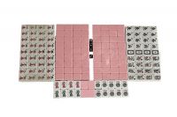 High Quality Party Game Melamine Custom American Mahjong Pink
