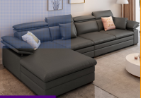 Cream colored fabric sofa, small living room sofa, minimalist modern latex mesh red Nordic technology fabric sofa From China