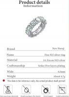 Hot Sale 925 Sterling Silver Luxury 5a Oval Cz Wedding Engagement Rings Ladies Diamond Ring For Women