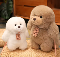 Lifelike Soft Teddy Dog Plushies Home Decor Kids Girls Dolls Gifts Plush Puppy Dog Stuffed Animal Toys