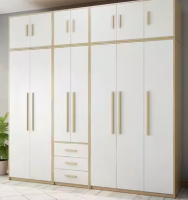 Wardrobe for Bedroom Furniture Clothes Storage Cheap Modular Mdf Wooden Luxury Modern Customized Design White Home Furniture