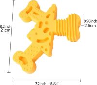 Factory Supply Durable Interactive Teeth Cleaning Cheese Pet Toy for Dog Chewing From China