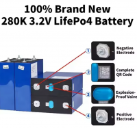 8000 Cycles Grade A Lifepo4 3.2v 50ah V3 280ah 302ah 304ah 310ah 320ah Lithium Ion Battery Prismatic Cells Lf280k 280ah Lifepo4