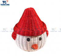 Christmas Decorative Rattan Basket (TCSB-23158