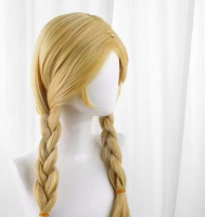 Lady children two braided whips cute daily use wig