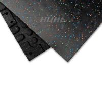 Factory 1m*1m high quality Non-toxic gym rubber flooring Protective rubber floor for crossfit Easy installation rubber mats
