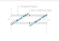 Glass Partition：Double panoramic glass partition