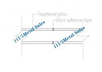 Glass Partition:Double panoramic glass partition