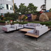 LH1065 outdoor furniture fabric sectional sofa set