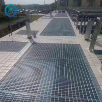 galvanized steel grate walkway