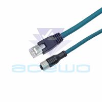 m12 ethernet cable high flexible 8pin