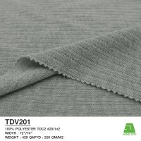 Rib Melange Knitted Fabric