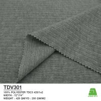 Rib Melange Knitted Fabric