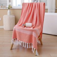 Custom fringed bath towel cotton turkish towels towel