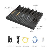 4G LTE SK 64-64 SMS Gateway Hardware 64 Port 64 Sim SMS Bulk Modem USSD API VPN SIM Rotation Voip Gsm Gateway
