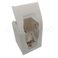 White Cupcake Box With Insert And
