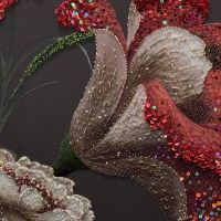 beads and sequins embroidery fabrics