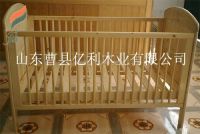 wooden baby bed